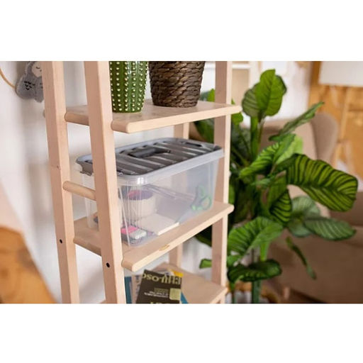 Контейнер для хранения с крышкой "MobiBox", цвет серый, 22*38*17см 10л
