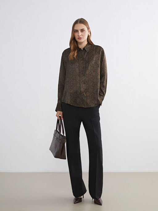 Desenli Oversize Kad?n G?mlek