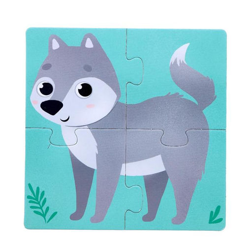 Пазлы 4 в 1 Кто живёт в лесу? - Puzzle time фото 4