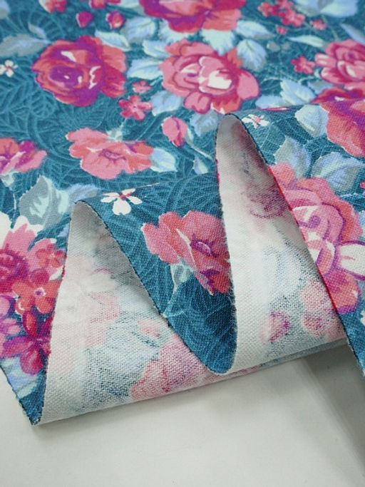 Фланель Элайна цв.морская волна, ш.1.5м, хлопок-92%, вискоза-8%, 180гр/м.кв - Купава фото 4