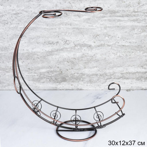 Подставка для вина и 2х фужеров Корабль Бронза / GB-T-3326 /уп 30/ металл