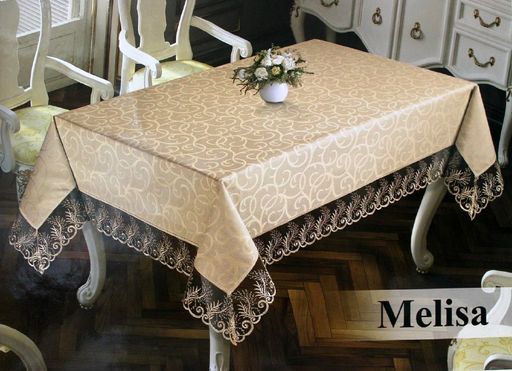 Скатерть EFOR MELISA 160*220 прямоугольная капучино CAPI  фото 2