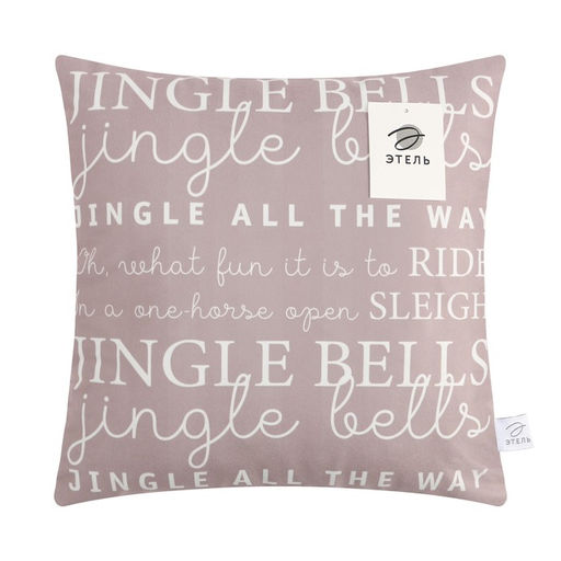 Чехол на подушку Этель Jingle bells, 40*40 см, 100 п/э, велюр фото 5
