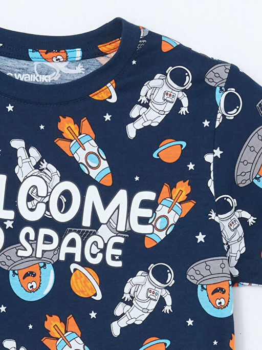 Bisiklet Yaka Erkek ?ocuk Pijama Tak?m? - Waikiki фото 3