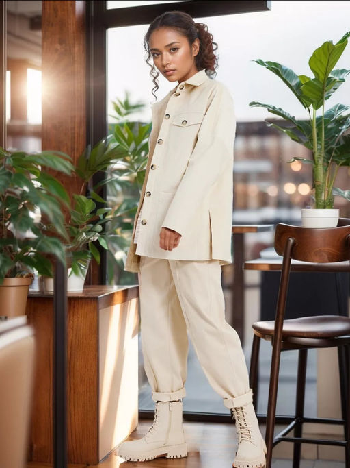 Куртка-рубашка из вельвета OD-704-1 - Tantino фото 4