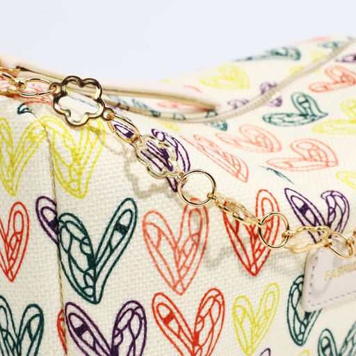 Сумка кросс-боди на молнии, цвет бежевый/разноцветный - Simaland фото 6