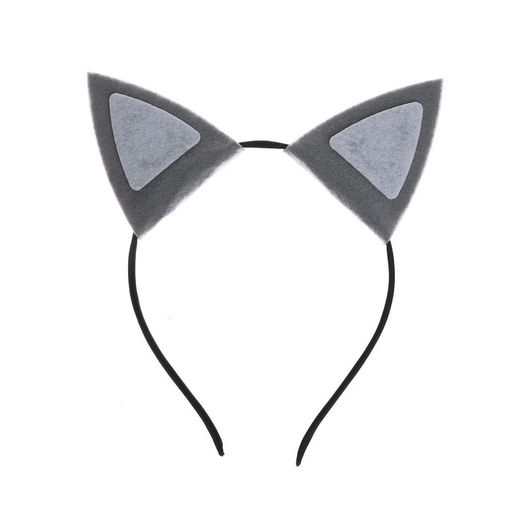 Ободок для волос карнавальный «Кошечка», цвет серый