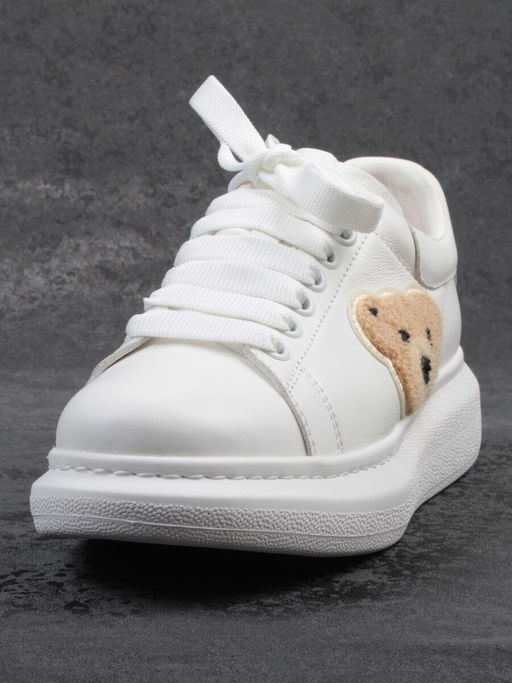 03-X668-1D WHITE Кроссовки женские (натуральная кожа)