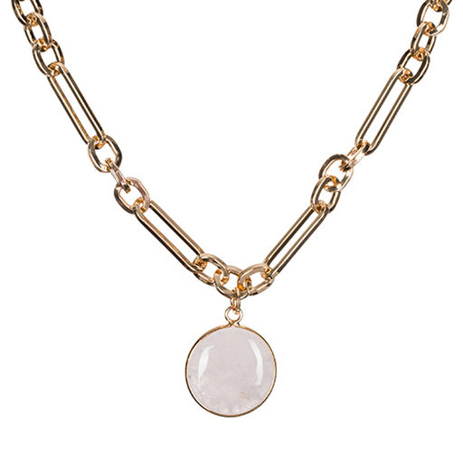 Колье ROSE QUARTZ Fiore Luna