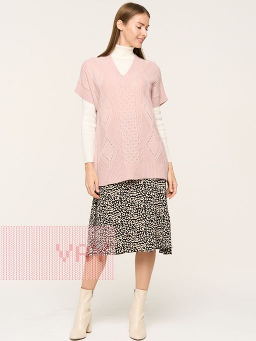 Жилет женский 5232-1761. 150 розовый жемчуг