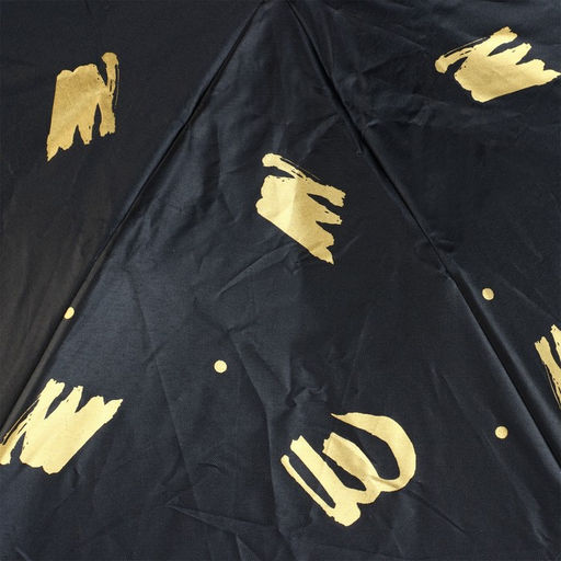 Зонт женский механический, 6 спиц, чёрный