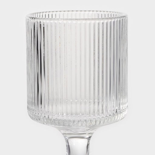 Цена за 6 шт. Бокал стеклянный «Грани», 250 мл, 7.3×12 см
