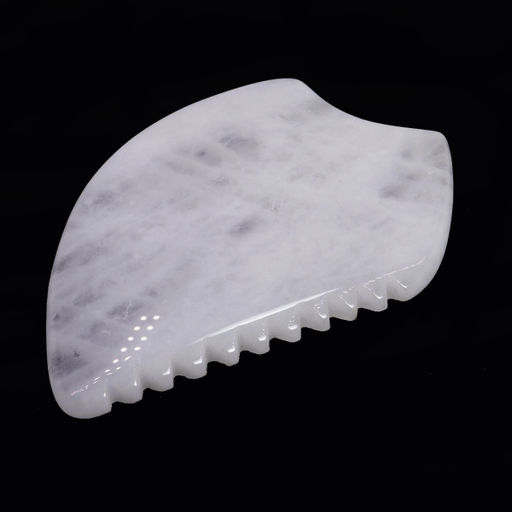 Скребок Горный хрусталь лечебный натуральный камень для лица и массажа тела