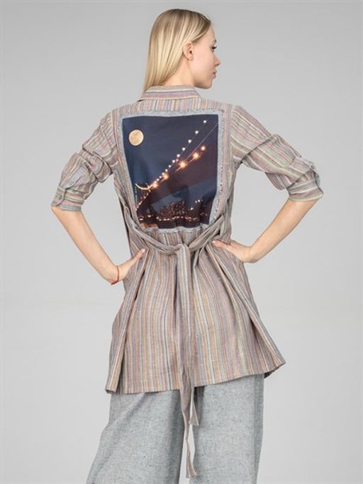 Рубашка авторская женская ЛЕН ВОЛТРИ  фото 5