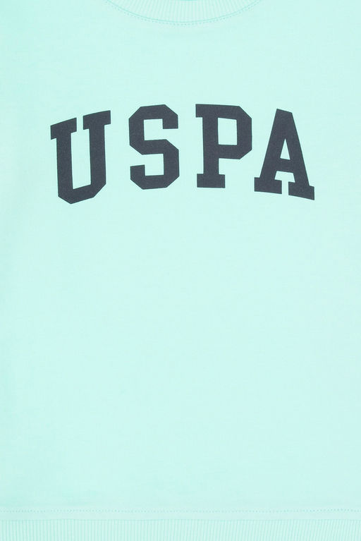 Erkek _ocuk Ye_il Basic Bisiklet Yaka Sweatshirt Sepette S_rpriz _ndirim - U.s. polo assn фото 4