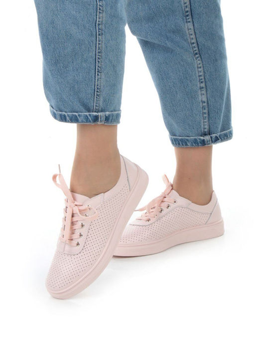 05-PDXL143-3 PINK Кроссовки женские (натуральная кожа) - Фабричный китай фото 2