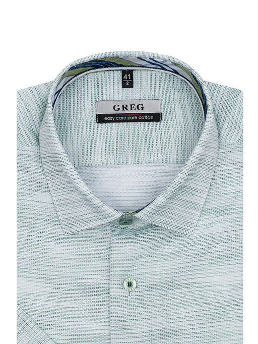 Сорочка мужская короткий рукав GREG 413/201/6295/Z/1p