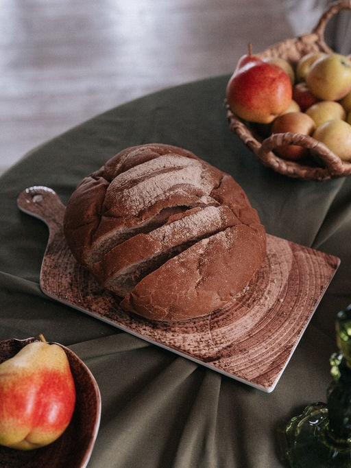 Блюдо для подачи Magistro Wood, 36.5×18×1.2 см, фарфор, коричневое