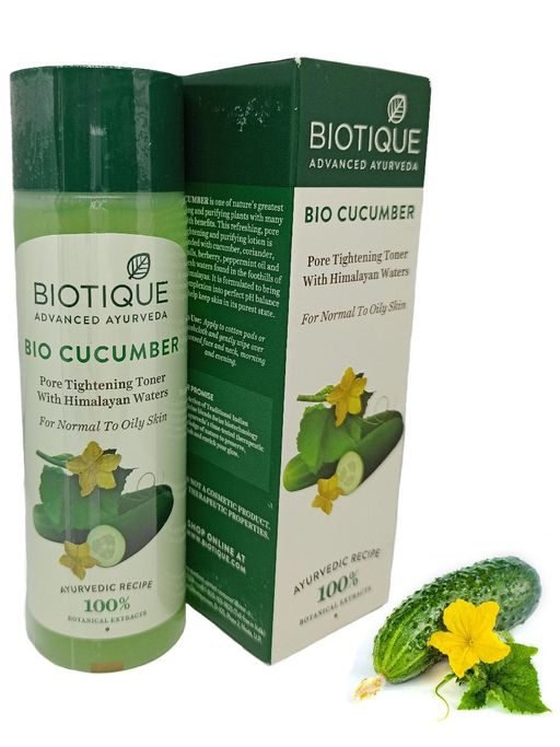 Bio Cucumber Pore Tightening Freshener With Himalayan Waters/ Тоник Для Лица Биотик Био Огурец С Гималайской Водой 120мл - Biotique фото 2