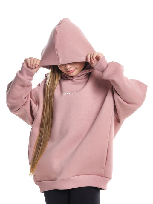 Худи для девочки оверсайз одежда подростковая с принтом 22-7317 мята - Mini maxi фото 25