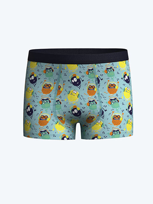 Bask?l? Erkek ?ocuk Boxer 3l? - Waikiki фото 3