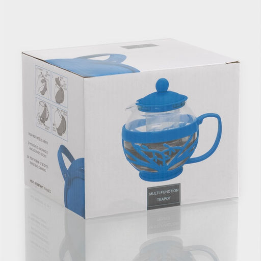 Чайник стеклянный заварочный Забота матовый, 700 мл, с металлическим ситом, цвета МИКС - Simaland фото 11