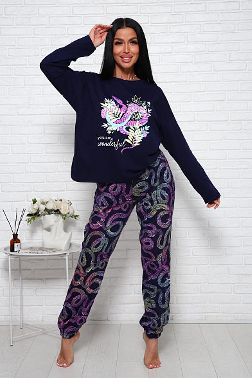 Костюм с брюками (01027. малиновый) - Плиона фото 5