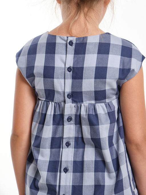 Футболка для девочки UD 1965 клетка - Mini maxi фото 4