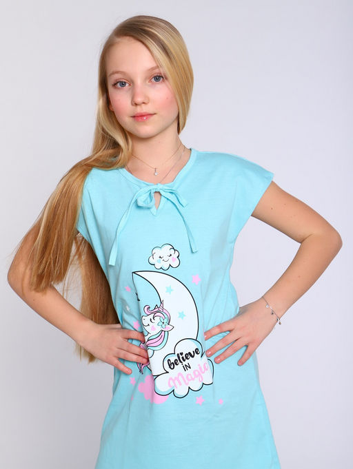 Сорочка Зефирка бирюзовый, СР-04-7 - От егорки до егора фото 12