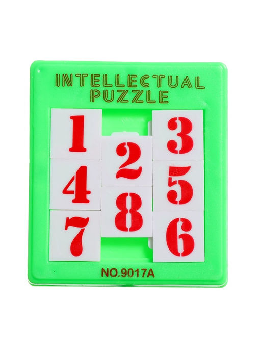 Цена за 3 шт. Головоломка - пятнашки «до 8», МИКС