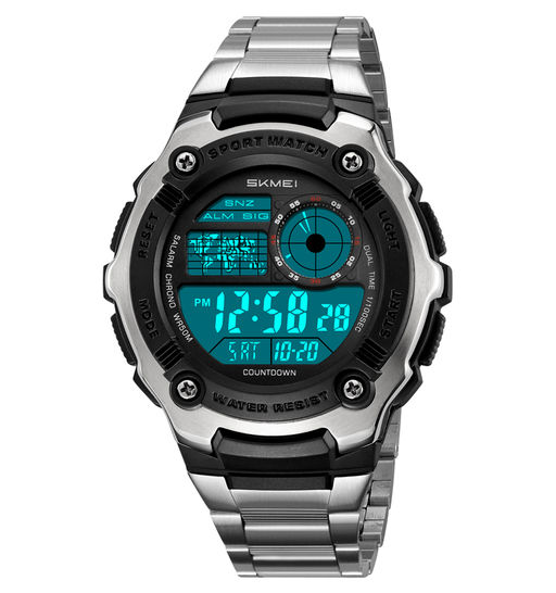 Часы наручные Skmei мужские электронные спортивные 2473silver
