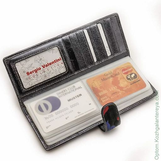 Женская кожаная визитница Sergio Valentini СВ 8136-075  фото 6