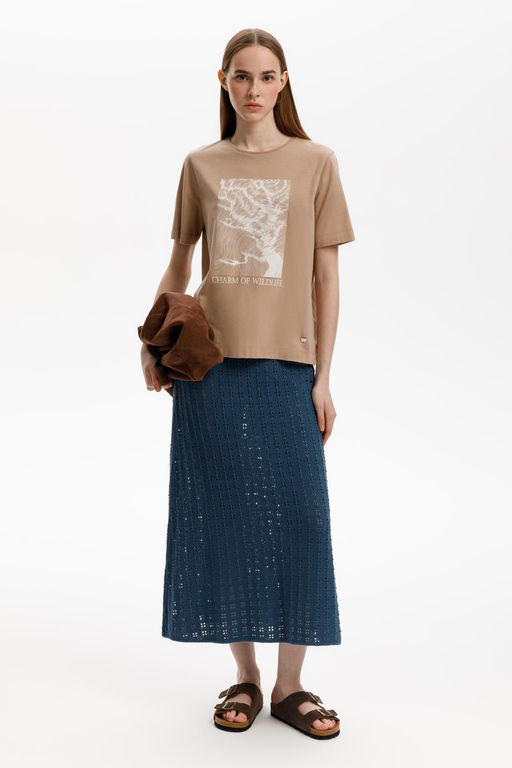 ЕВТ 3289/темно-бежевый фуфайка жен