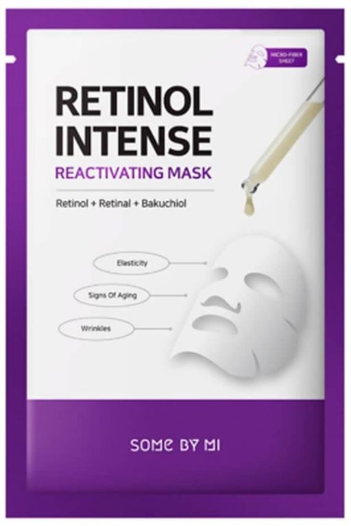 1ШТ SOME BY Интенсивная антивозрастная тканевая маска для лица MI RETINOL INTENSE REACTIVATING MASK