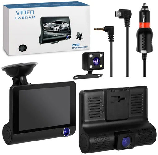 Видеорегистратор Автомобильный с 3-мя Камерами