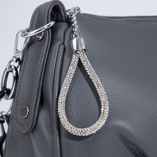 Сумка-багет на молнии, цвет серый - Simaland фото 4