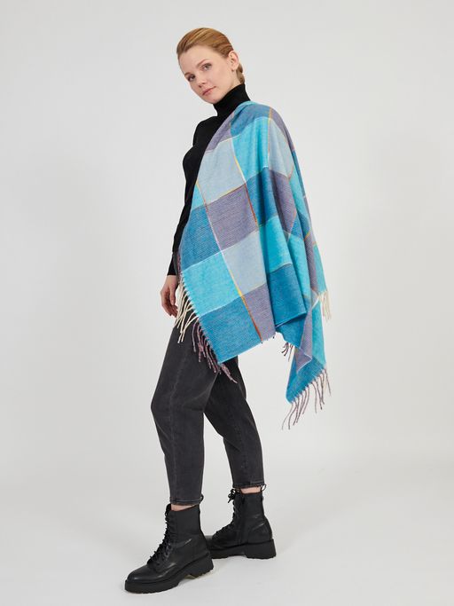 Большой  платок в стиле арт-деко в составе шерсть - Tantino фото 2