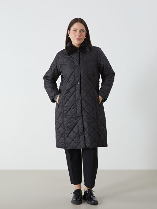 G?mlek Yaka Kapitone Kad?n ?i?me Mont - Waikiki фото 5