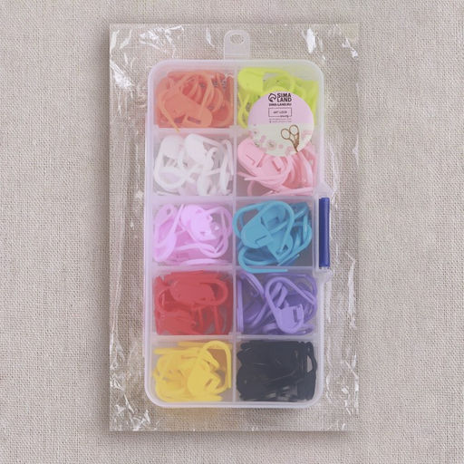 Набор маркеров для петель, 2 см, 120 шт., в контейнере, 12.7×6.5×2.1 см, разноцветный