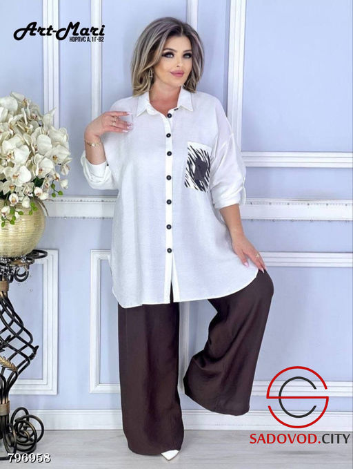 элегантный и стильный костюм двойка Аврил - Bruno фото 3