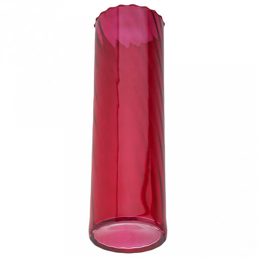 Ваза для цветов стеклянная "Иберетта" 3,81л, д12см, h40см, средняя, форма "цилиндр", "Бордо" (Россия)