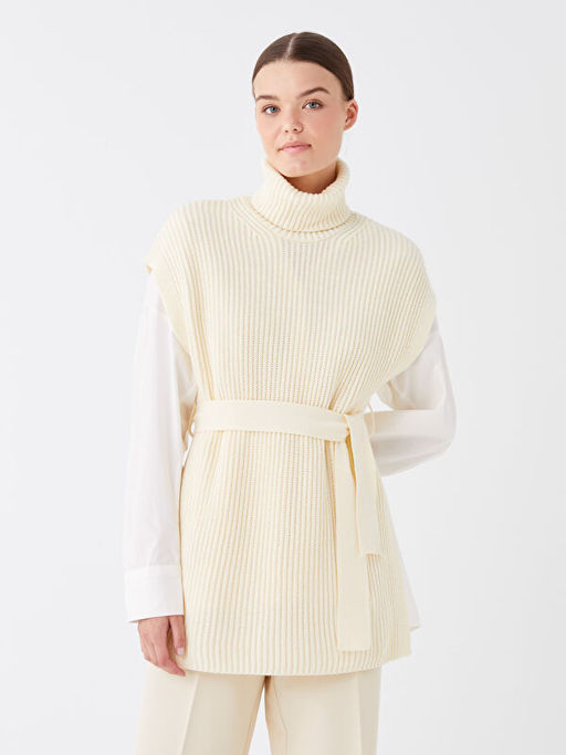 Bal?k?? Yaka D?z Oversize Kad?n Triko S?veter