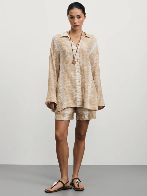 Рубашка из вискозы с принтом / Zarina  фото 2