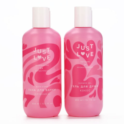 Подарочный набор косметики Love collection, гель для душа, 300 мл и пена для ванны,300 мл , ЧИСТОЕ СЧАТЬЕ - Чистое счастье фото 3