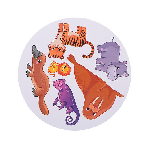 Настольная игра "Дубль детский 2 в 1 "Удивительные животные + Птицы и насекомые"