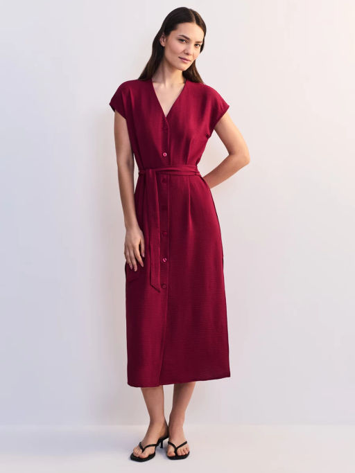 Платье миди с треугольным вырезом ZR2605012921-91 / Zarina