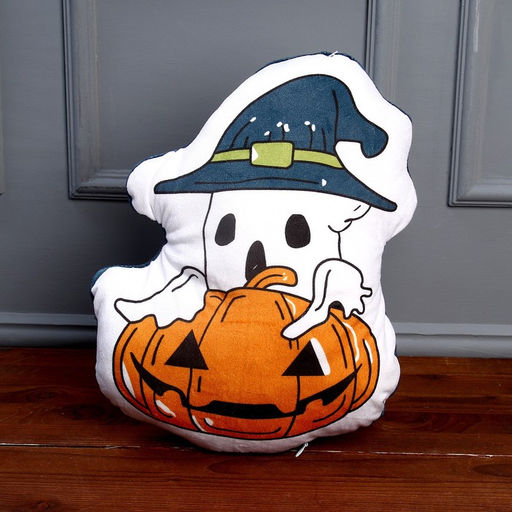 Мягкая игрушка Привидение с тыквой, цвет белый - Simaland фото 2