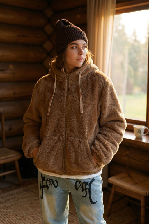 Куртка плюшевая утепленная