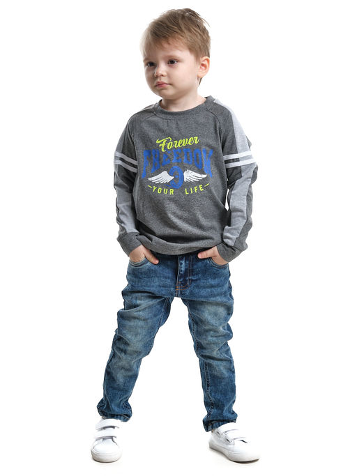 Лонгслив с принтом UD 4125 графит - Mini maxi фото 12