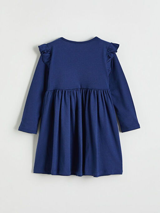 ?i?ek Bask?l? F?rf?rl? K?z ?ocuk Elbise